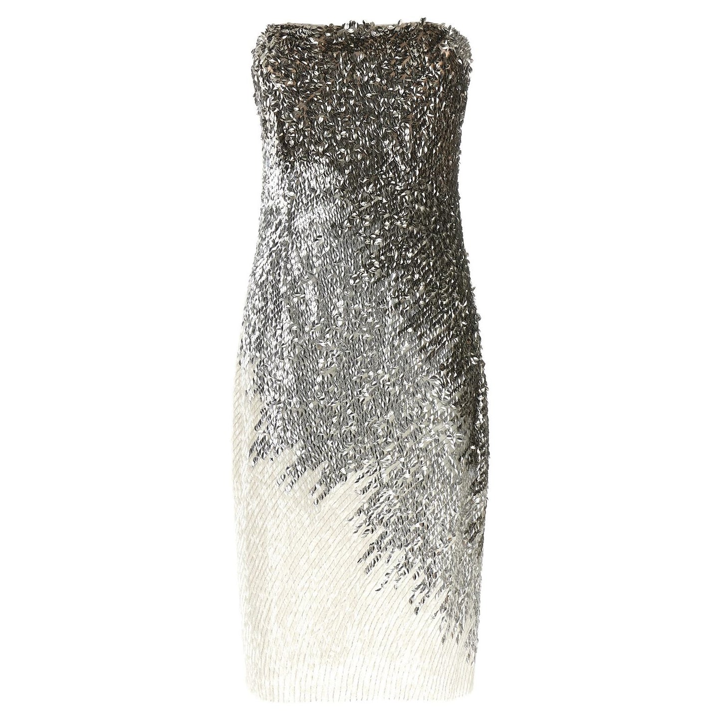 Elisabetta Franchi Silver Polyamide Midi Dress