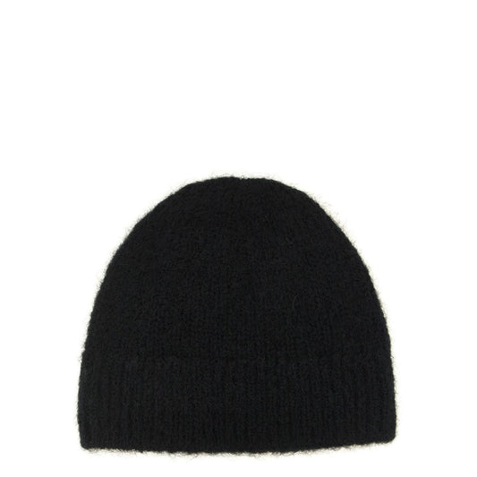 Dries Van Noten Black Wool Beanie