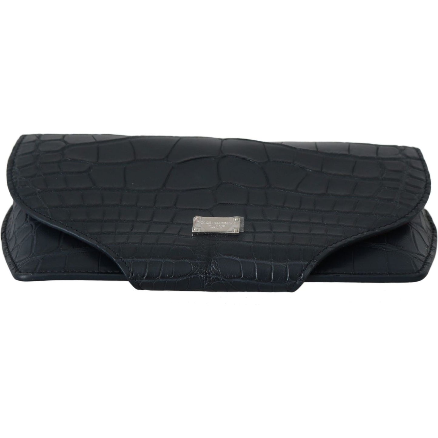 Dolce & Gabbana Blue Crocodile Eyewear Sunglasses Case Cover Pouch leather accessories