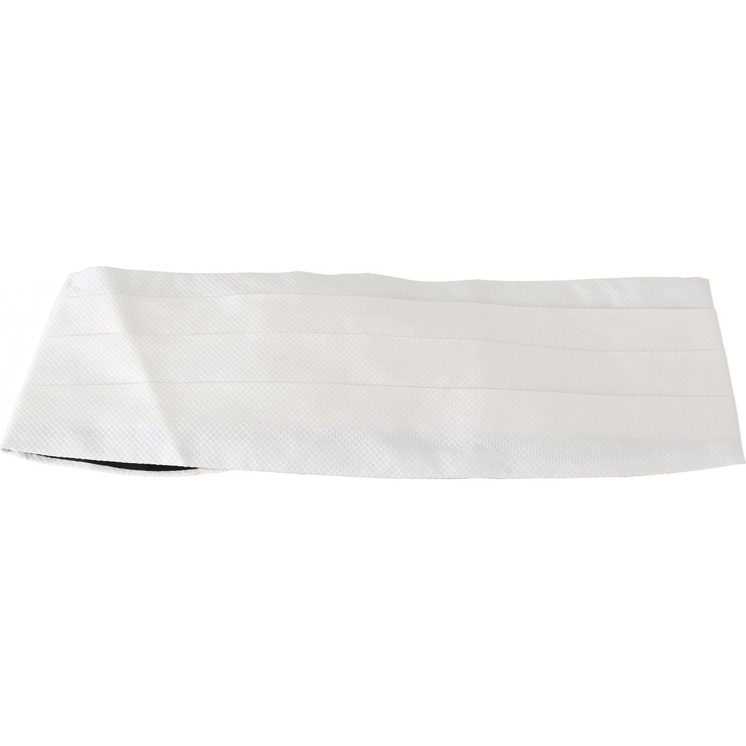 Dolce & Gabbana White Men Waist Belt 100% Silk Cummerbund