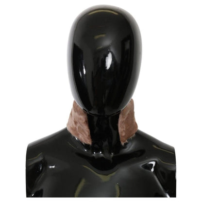 Dolce & Gabbana Beige Fur Neck Collar Lambskin Scarf Fur Scarves