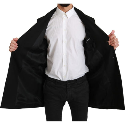 Dolce & Gabbana Black 100% Wool Jacket Coat Blazer Blazer Jacket
