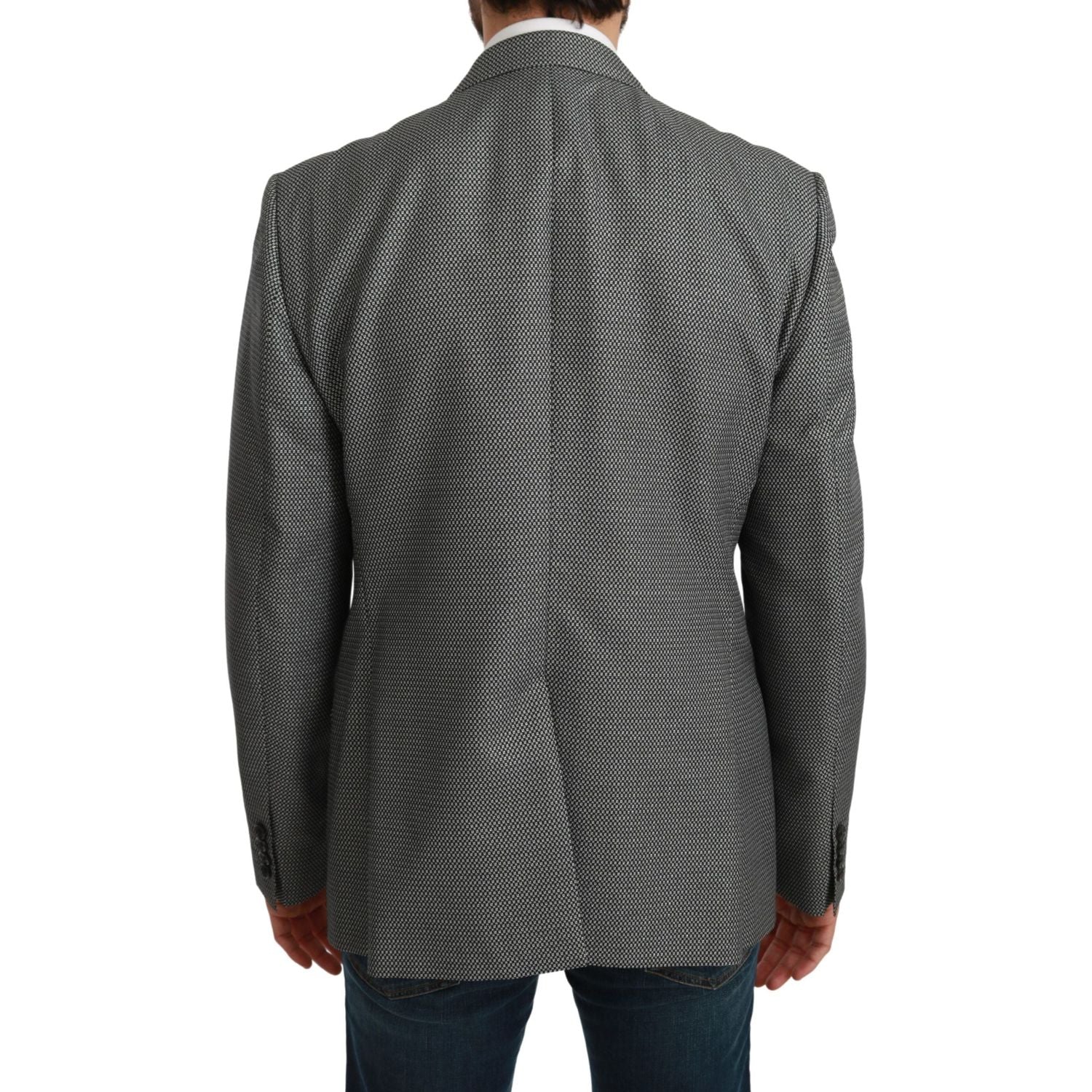 Dolce & Gabbana Gray Slim Fit Formal MARTINI Blazer