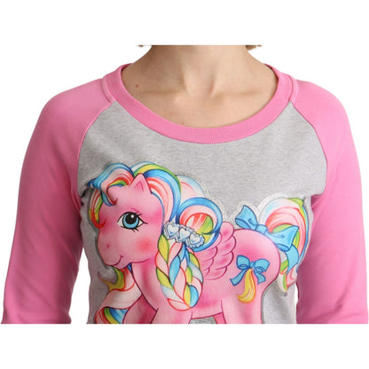 Moschino Gray My Little Pony Top Sweater Dress