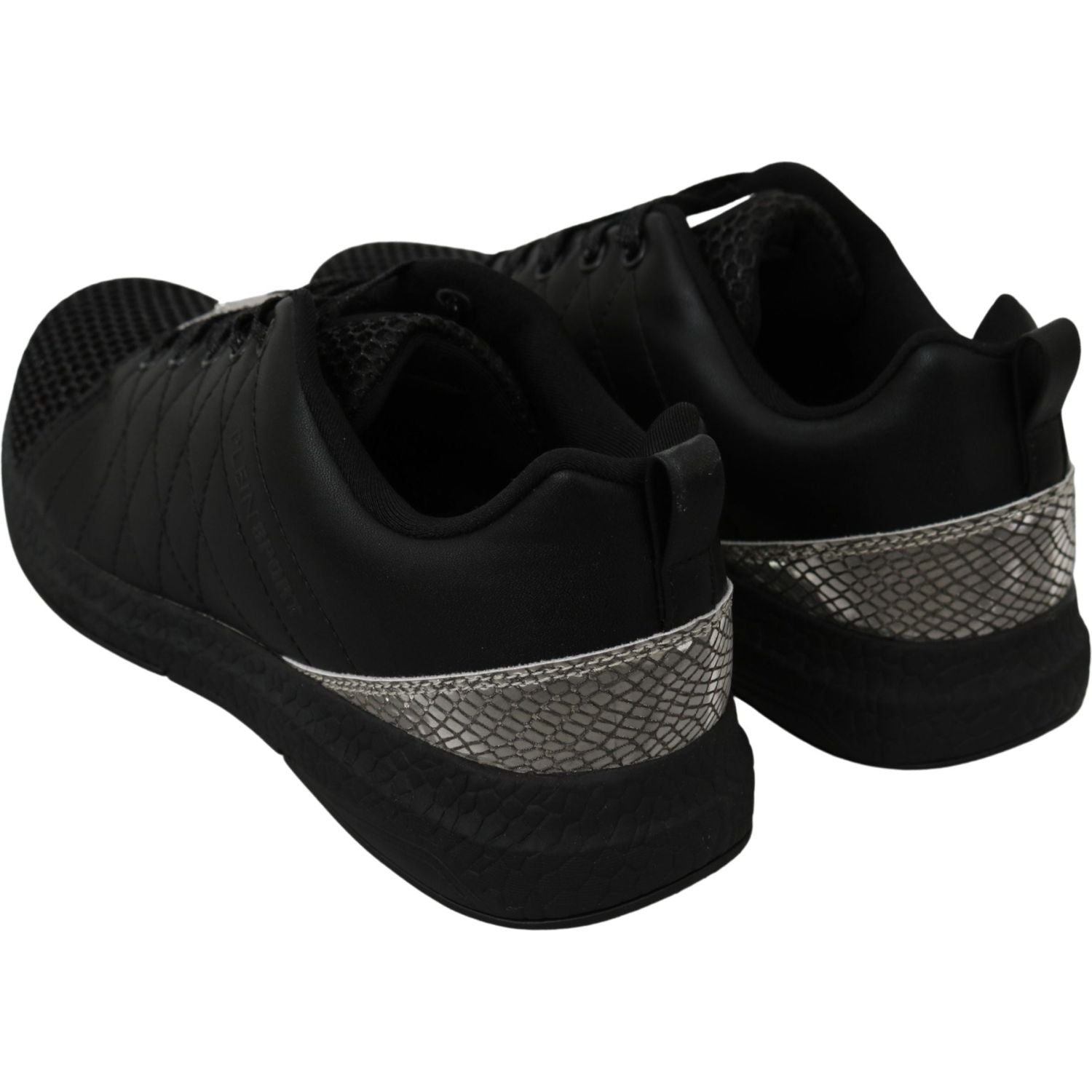 Philipp Plein Black Casual Running Sneakers Shoes