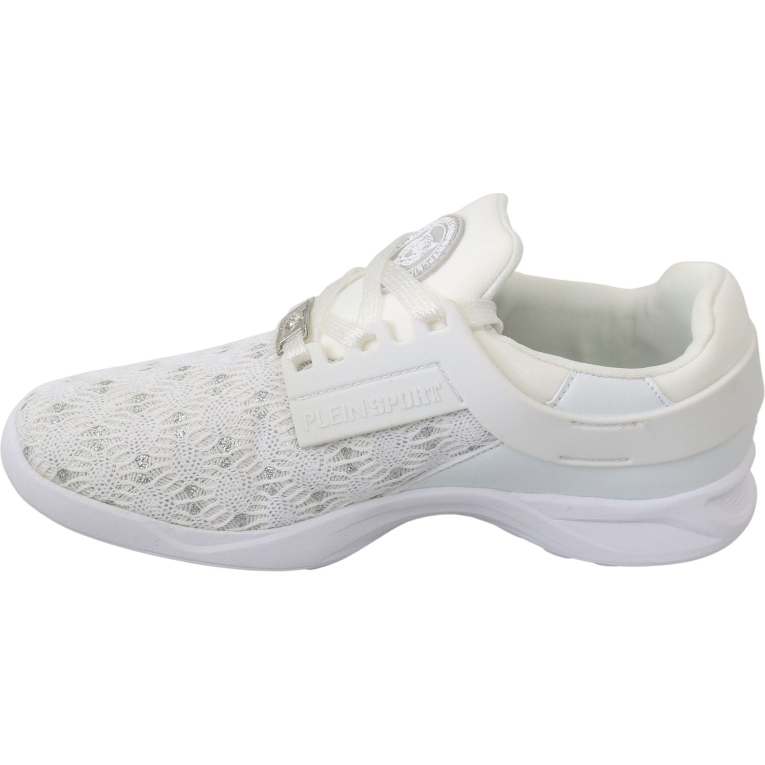 Philipp Plein White Polyester Casual Sneakers Shoes
