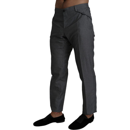 Dolce & Gabbana Gray Formal Dress Trouser Slim Fit Pants