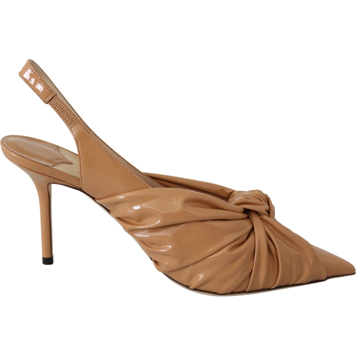 Jimmy Choo Caramel Brown Leather Annabell 85 Pumps Shoes