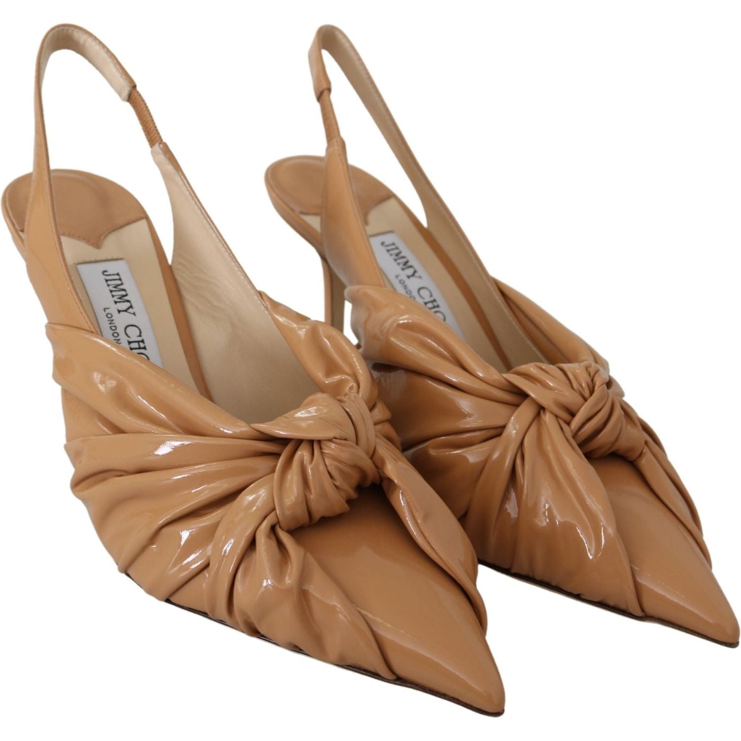 Jimmy Choo Caramel Brown Leather Annabell 85  Pumps