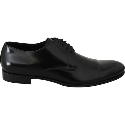 Dolce & Gabbana Derby Napoli Black Leather Dress Formal Shoes