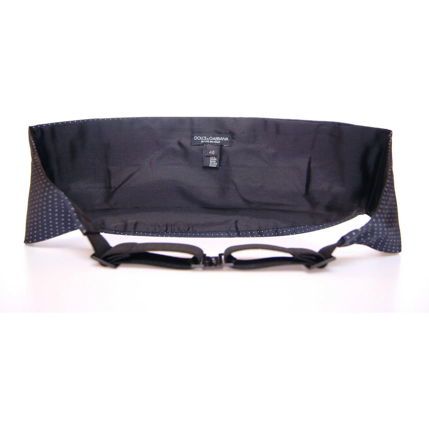 Dolce & Gabbana Blue Waist Smoking Tuxedo Cummerbund Belt