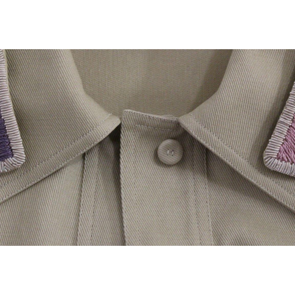 Andrea Incontri Beige Sleeveless Blouse Top