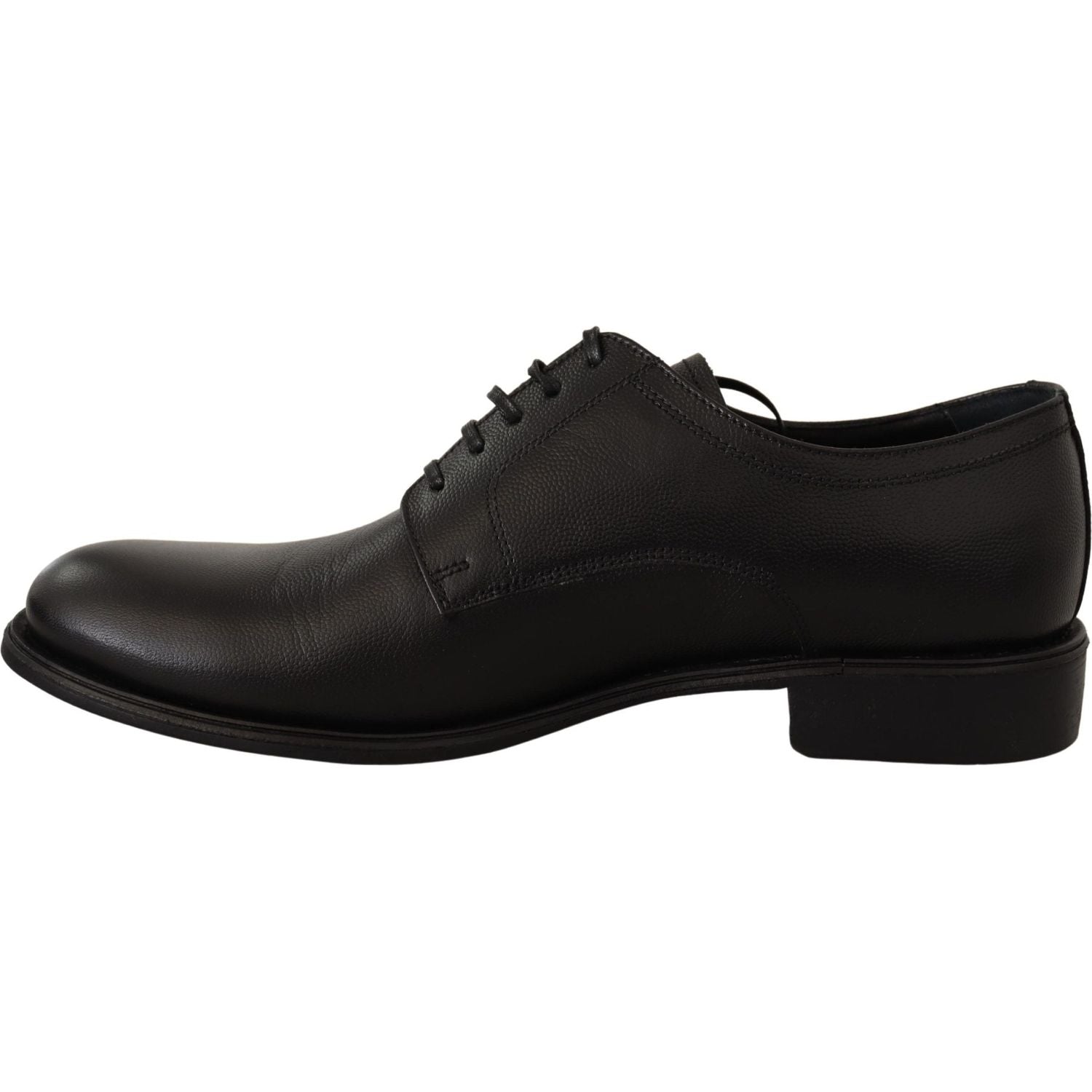 Dolce & Gabbana Black Leather Lace Up Mens Formal Derby Shoes