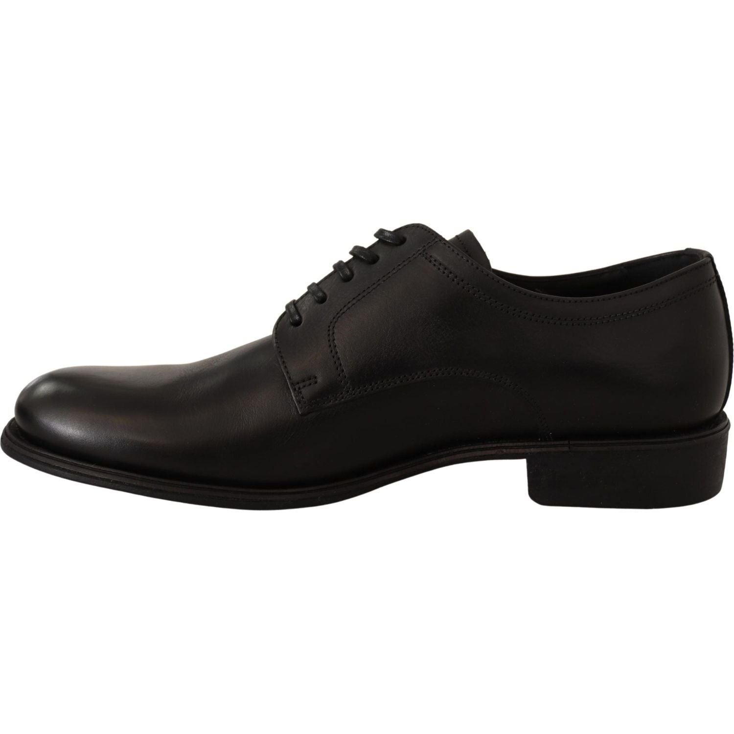 Dolce & Gabbana Black Leather Lace Up Mens Formal Derby Shoes