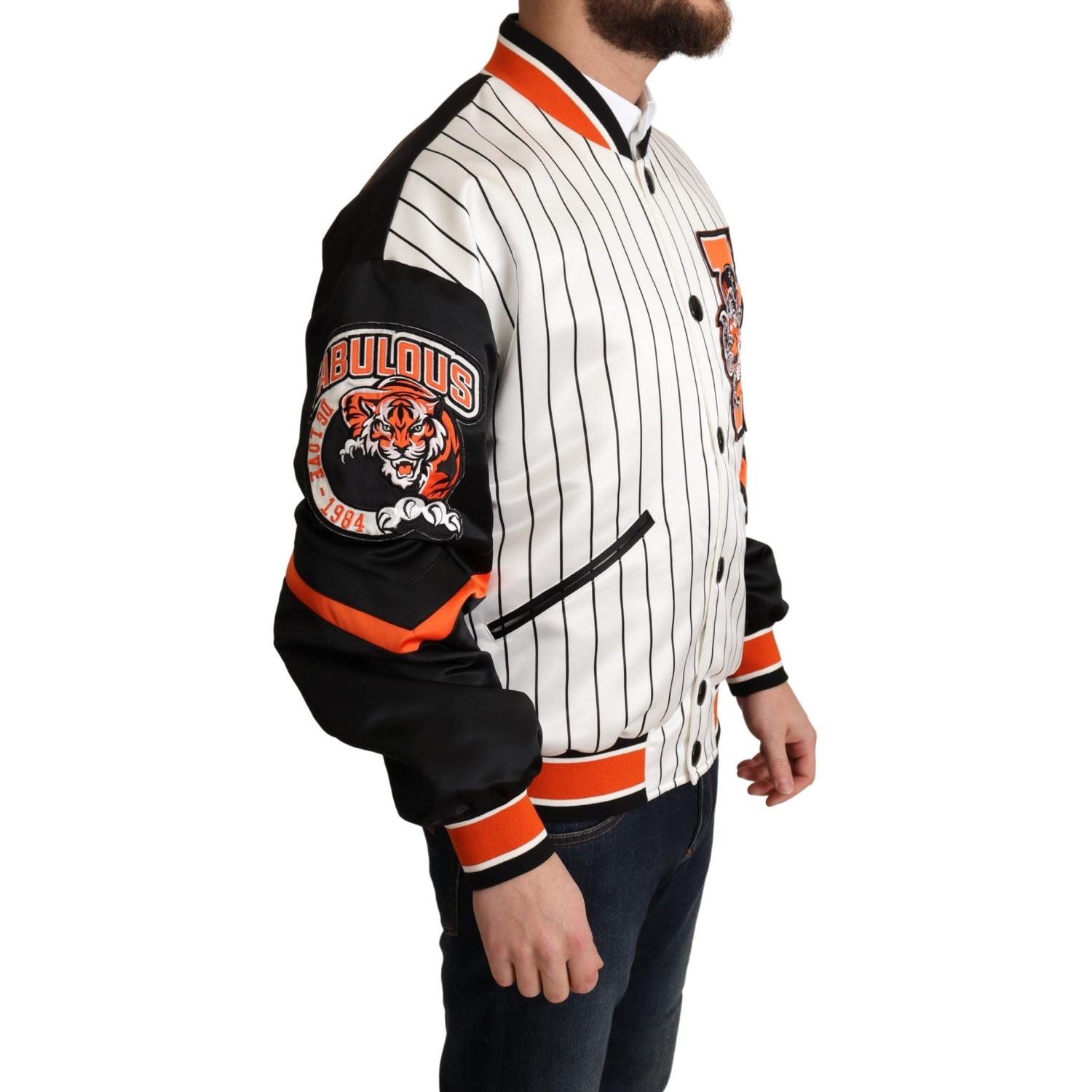 Dolce & Gabbana Multicolor Bomber King Logo #DGMILLENNIALS Jacket