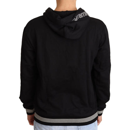 Dolce & Gabbana Black Cotton Hooded #dgfamily Sweater