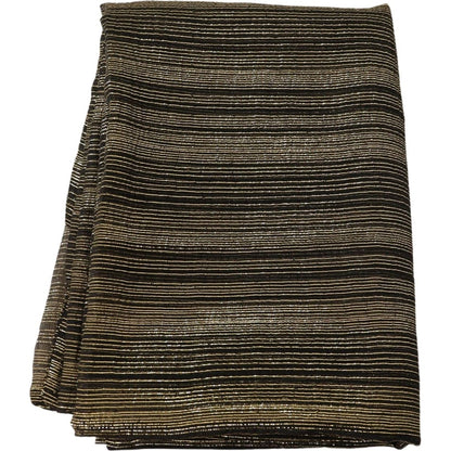 Dolce & Gabbana Metallic Gold Silk Stretch Shawl Wrap Scarf