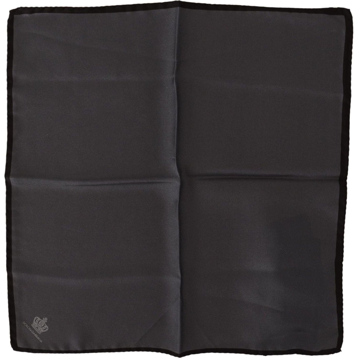 Dolce & Gabbana Gray 100% Silk Square Handkerchief Gray 100% Silk Square Handkerchief Silk Scarves