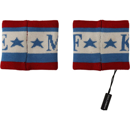 Dolce & Gabbana Multicolor King Of My Life Cashmere Wristband