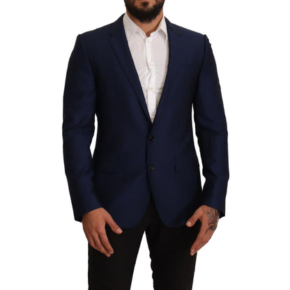 Dolce & Gabbana Navy Blue Slim Fit Jacket MARTINI Blazer