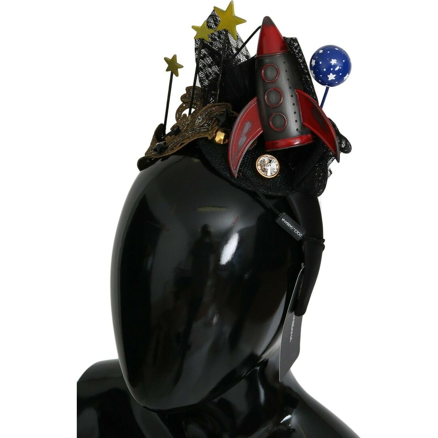 Dolce & Gabbana Rocket Crystal Stars Tiara Diadem Headband