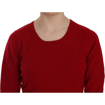 MILA SCHÖN Red Round Neck Pullover Cashmere Sweater WOMAN SWEATERS