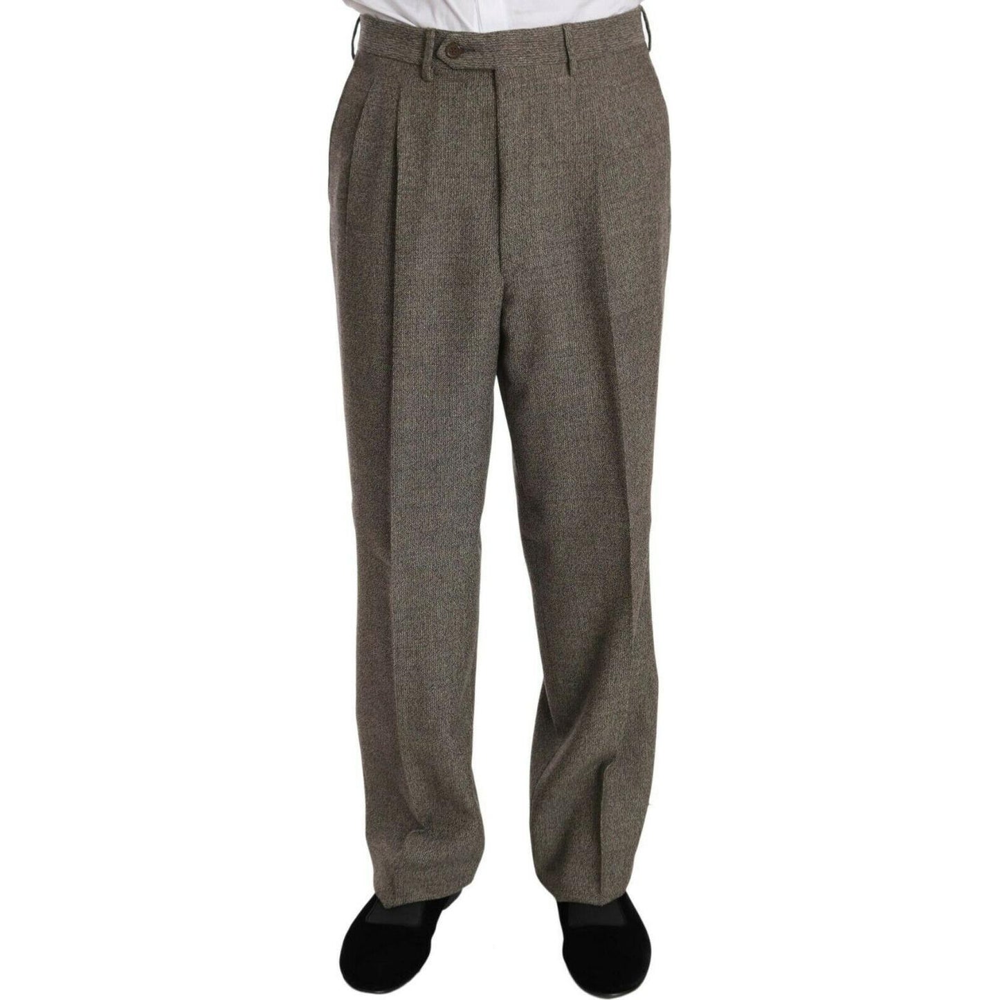 Fendi Brown Wool Regular Single Breasted Suit Suit