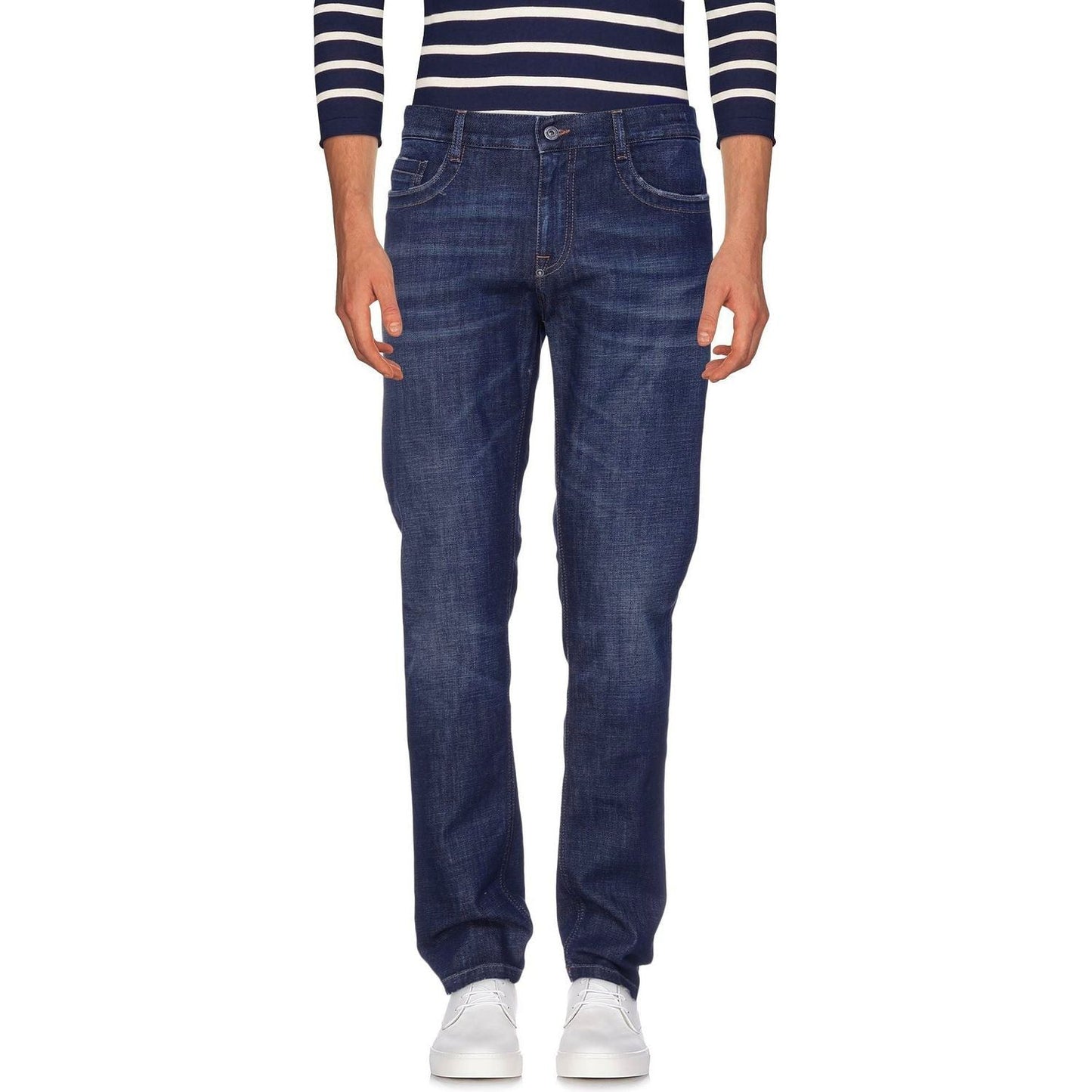Bikkembergs Dark Blue Cotton Men Jeans