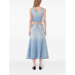 Ganni Flared denim skirt Skirts