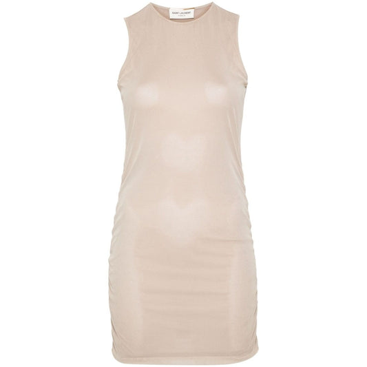 Saint Laurent Short Dress With Ruffles