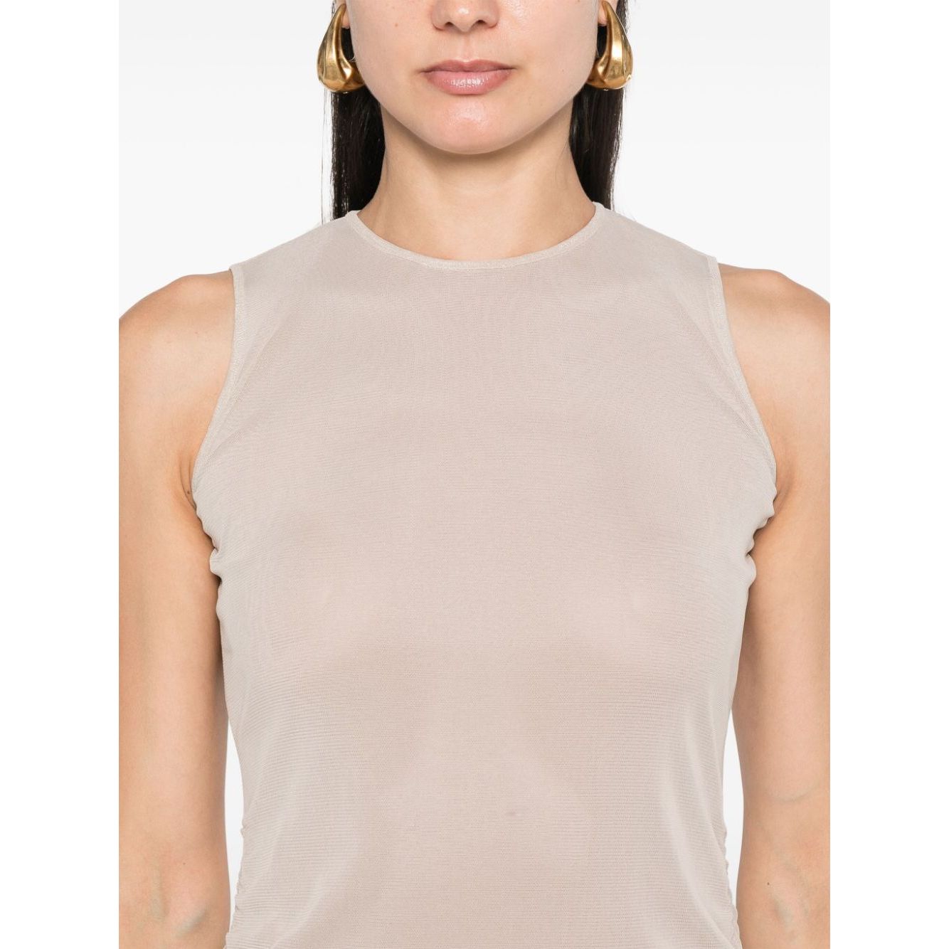 Saint Laurent Short Dress With Ruffles