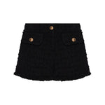 Versace Heritage tweed mini shorts