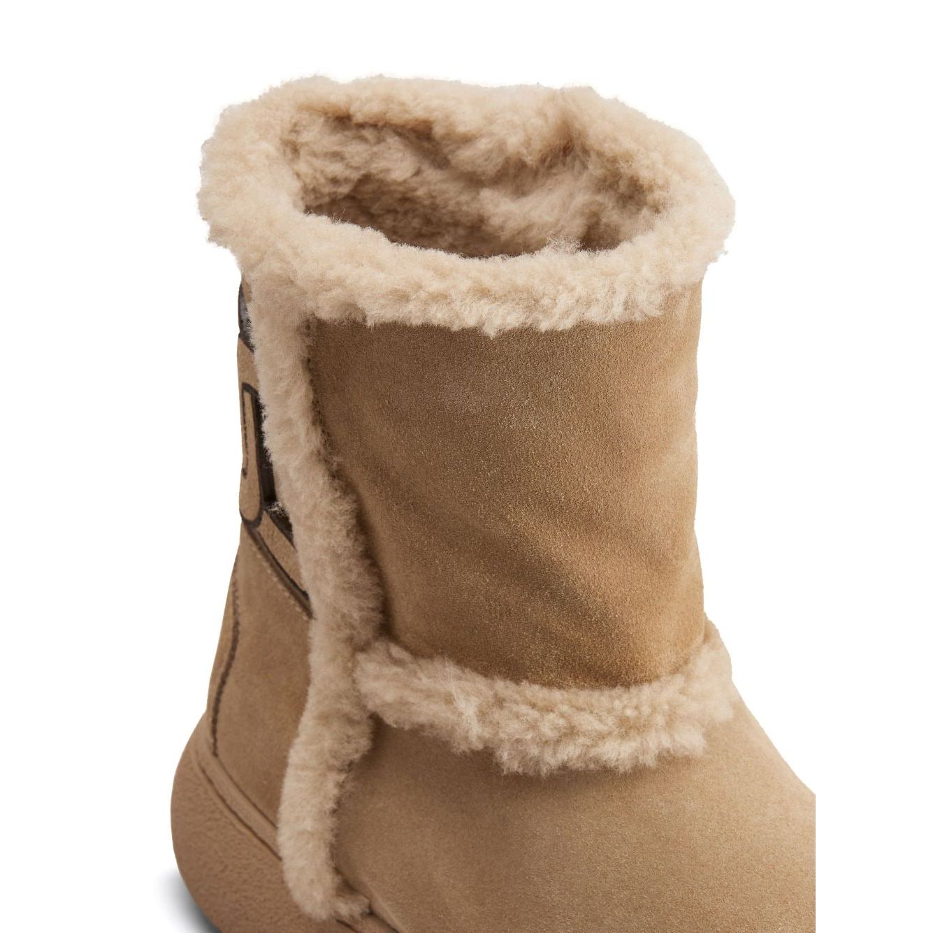 Tod's Kate suede and shearling ankle boots