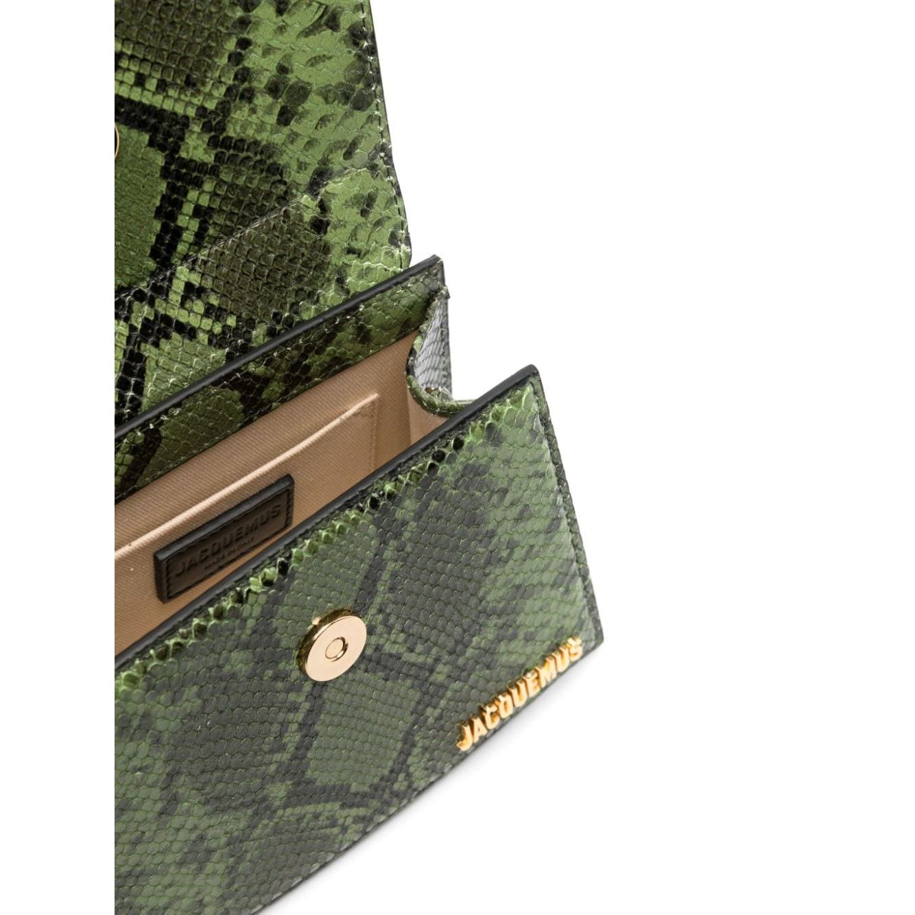 Front view with bag zipped and handles upright.
