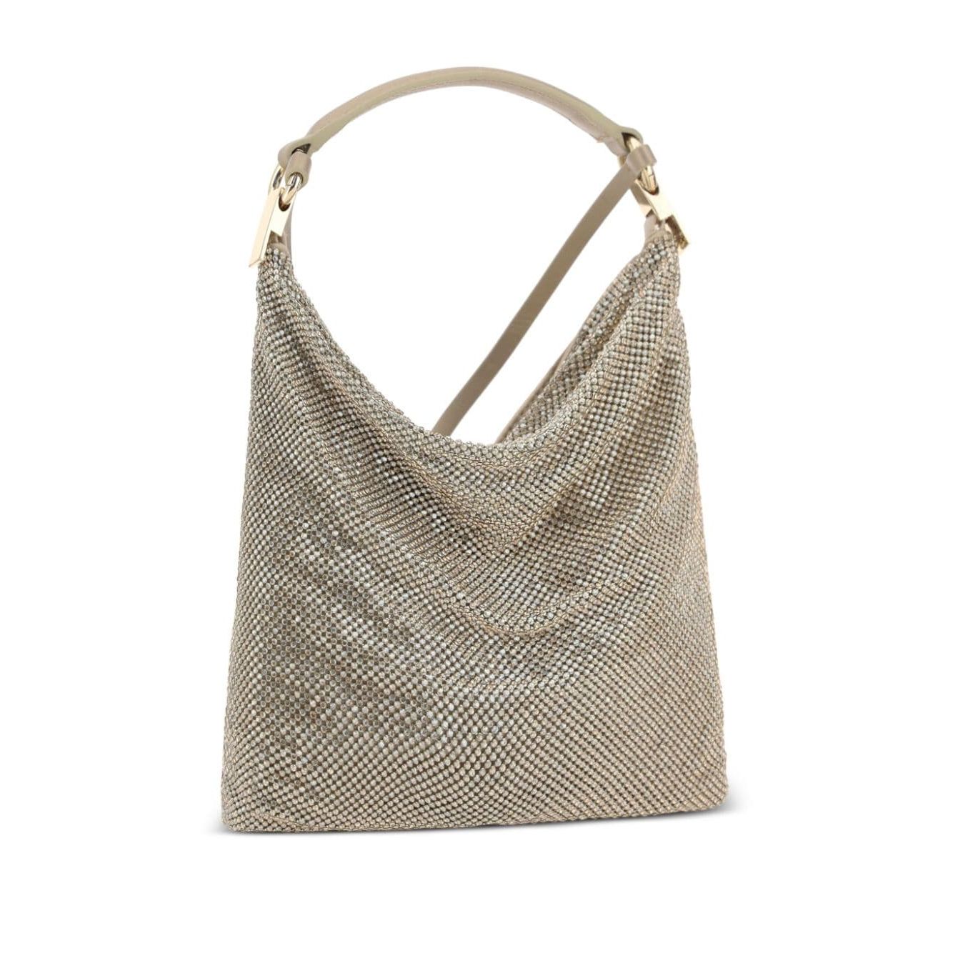 Front view with bag zipped and handles upright.