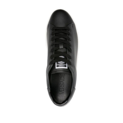 Versace greca faux leather sneakers
