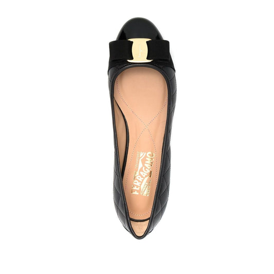 Ferragamo Varina quilted ballerinas