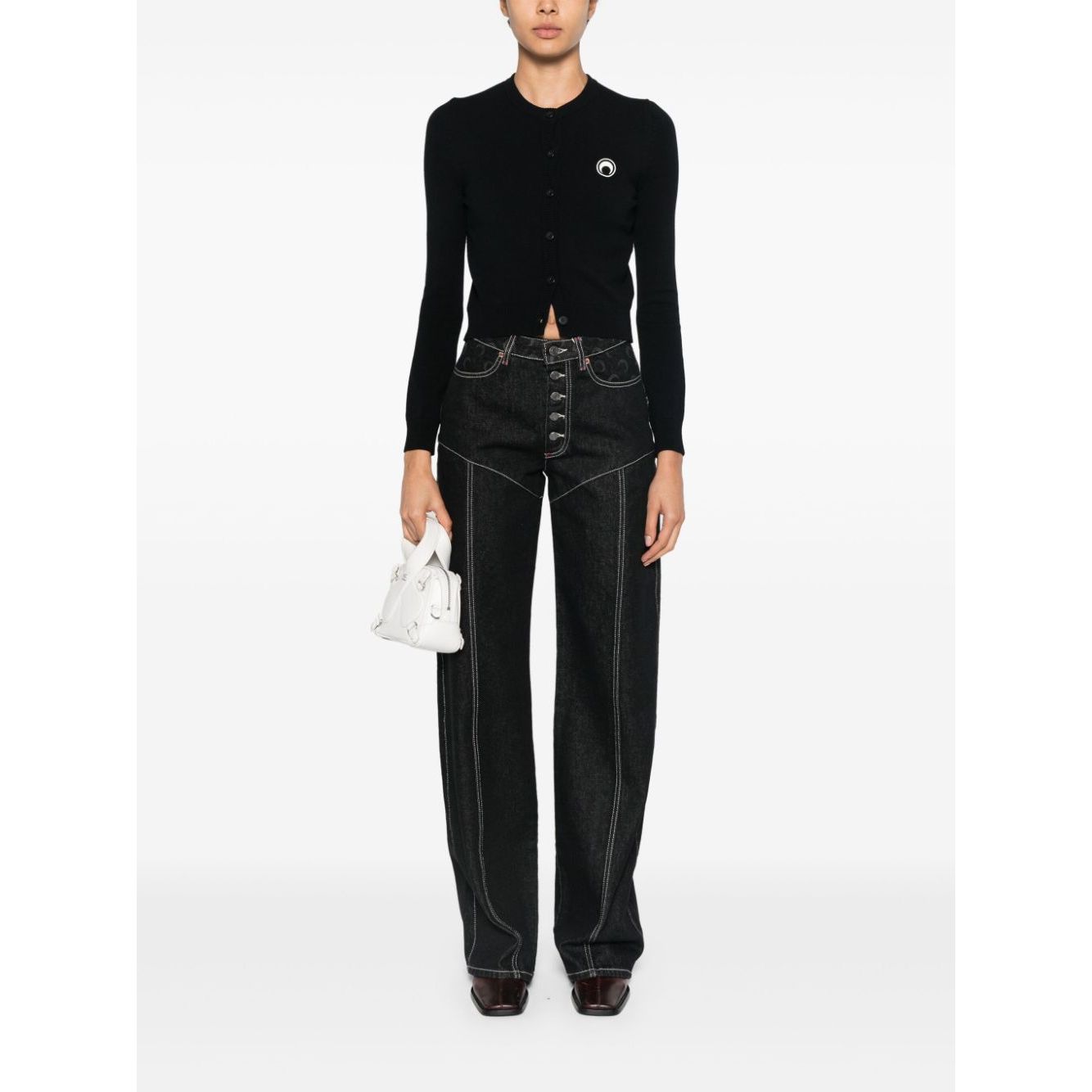 Marine Serre crew neck sweater