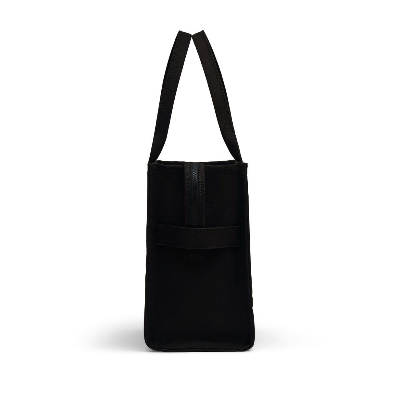 Front view with bag zipped and handles upright.