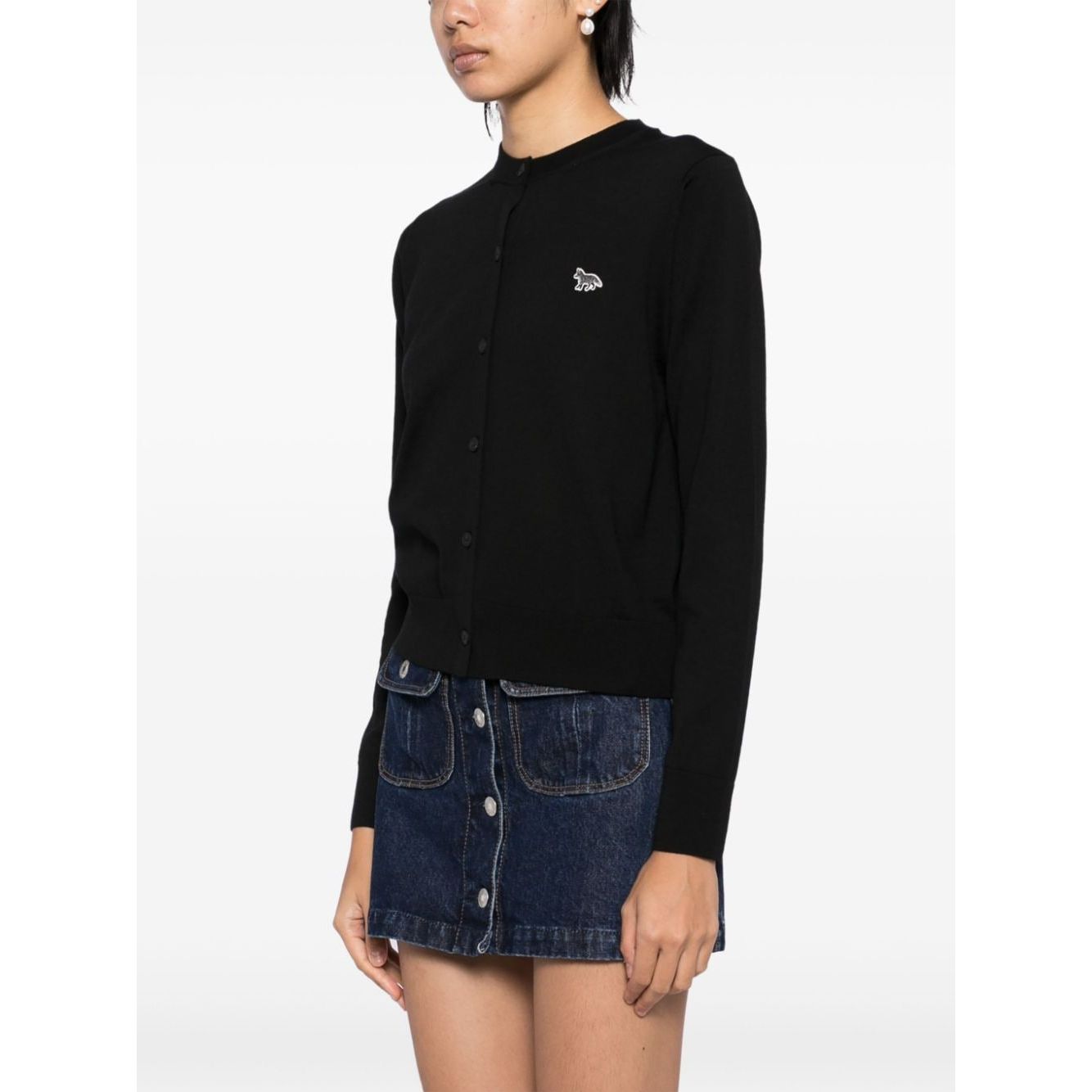 Maison Kitsuné Maison Kitsune mid-length knitted cardigan Topwear