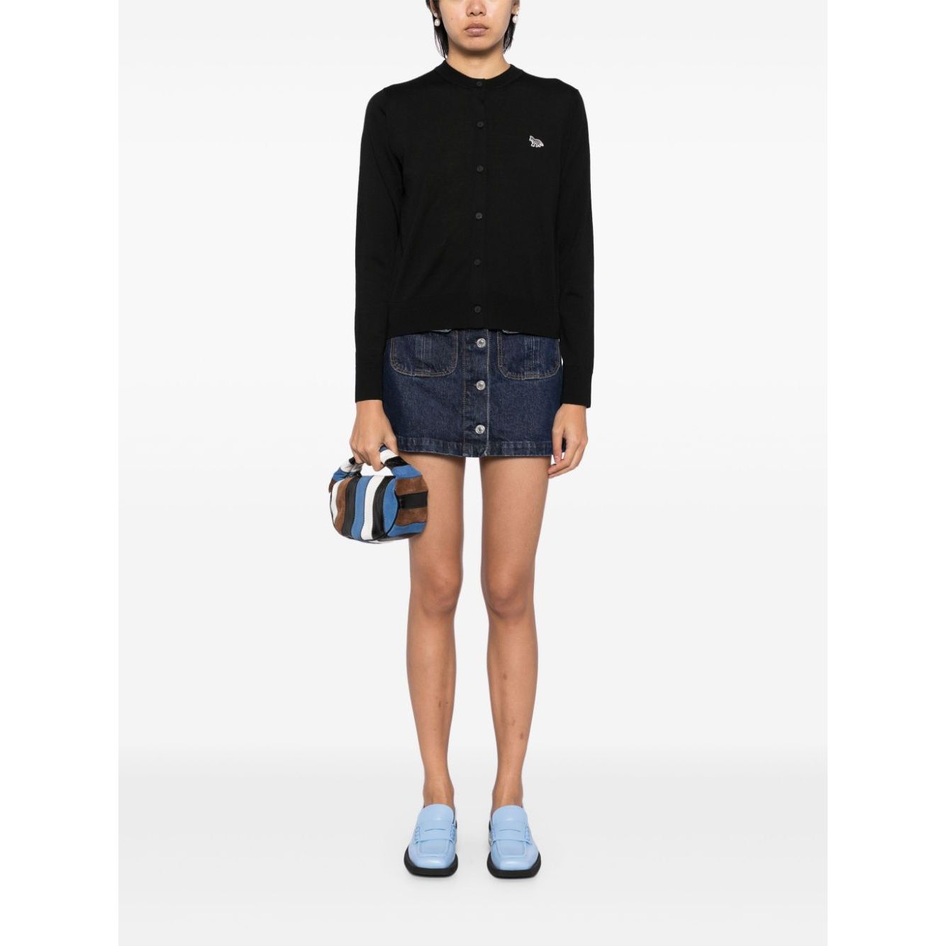 Maison Kitsuné Maison Kitsune mid-length knitted cardigan Topwear