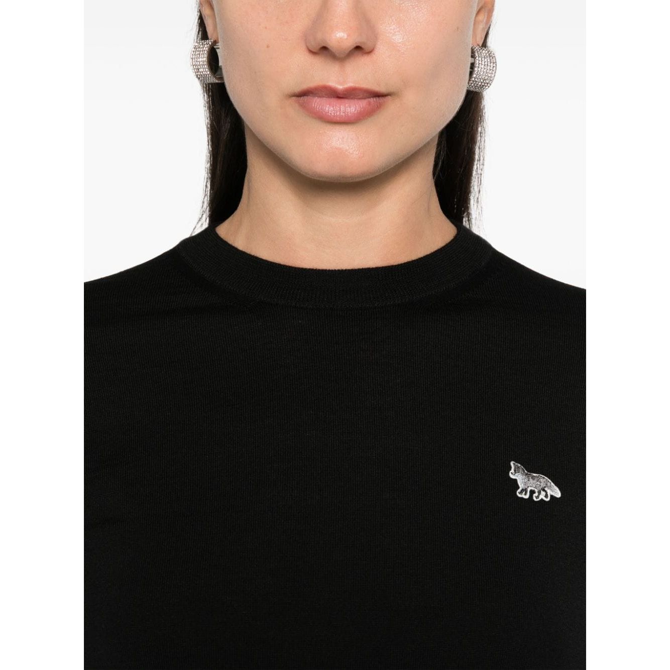 Maison Kitsuné Maison Kitsune Baby Fox-patch sweater