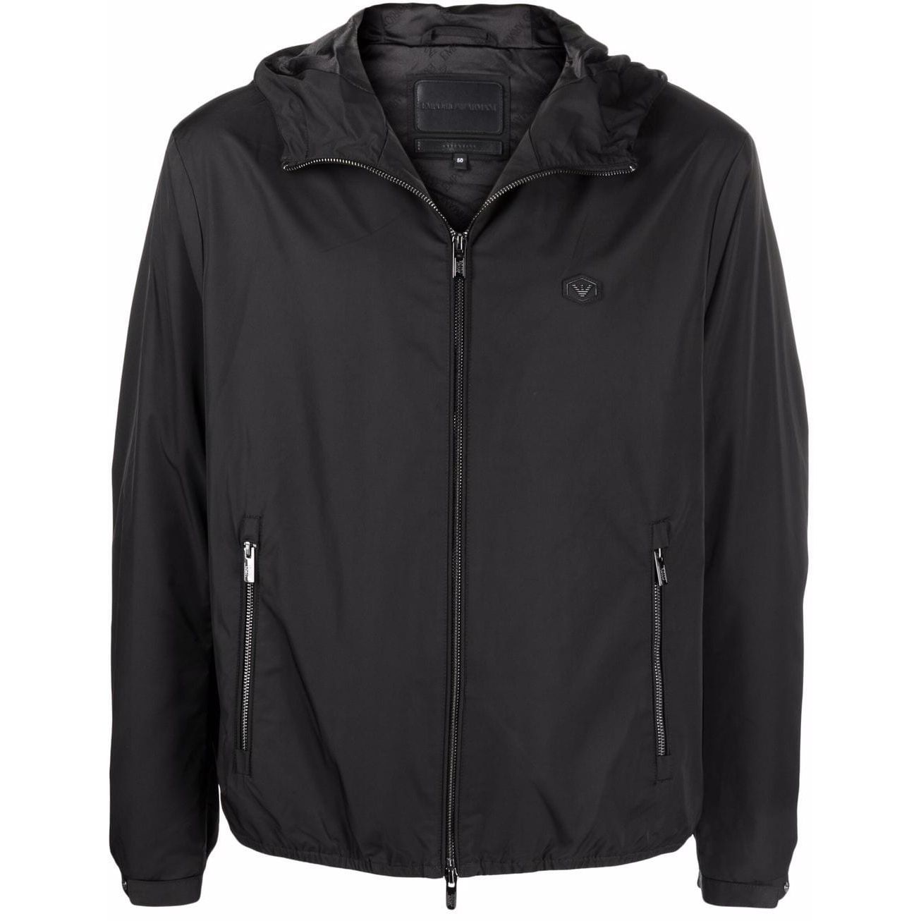 Emporio Armani water-repellent hooded jacket