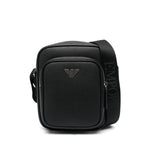 Emporio Armani logo-plaque Leather messenger bag Shoulder