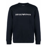 Emporio Armani Modal-blend sweatshirt with logo print Topwear