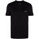 Emporio Armani ASV Lyocell blend jersey T-shirt with micro logo lettering