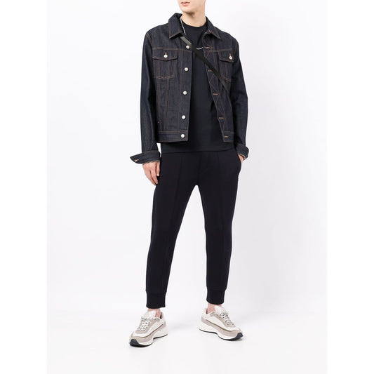 Emporio Armani logo patch short-sleeved T-shirt Topwear