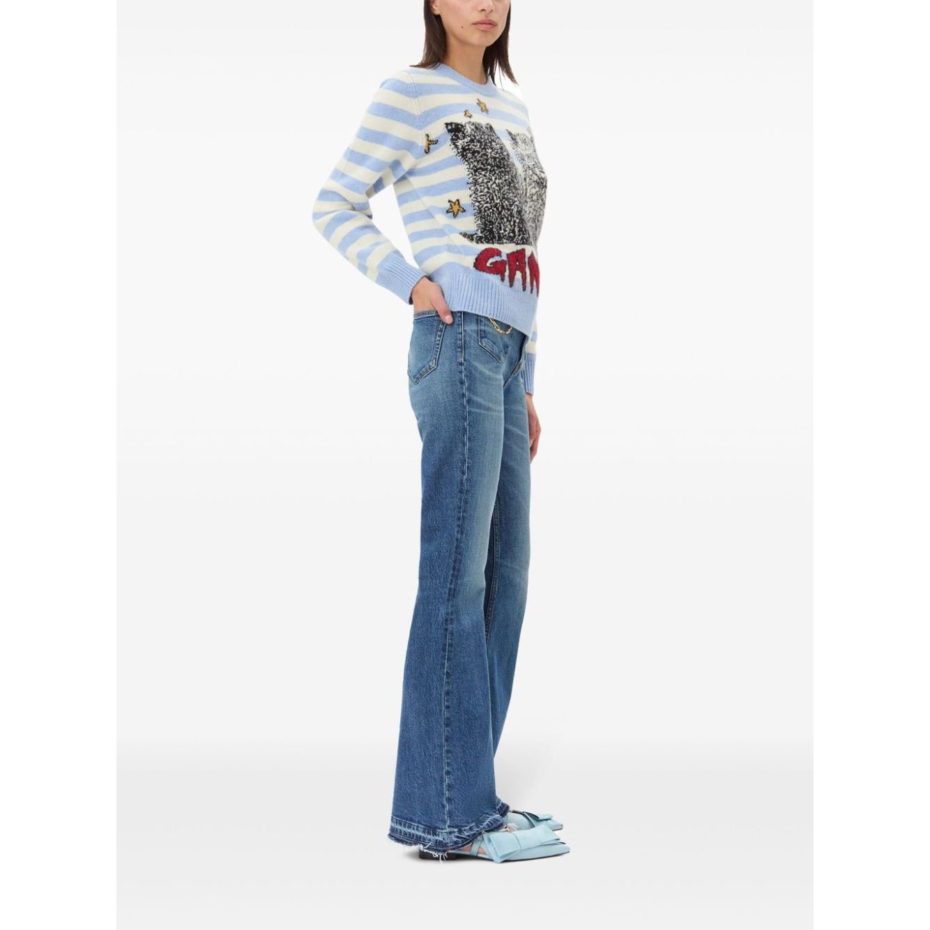 Ganni Sweater with embroidery