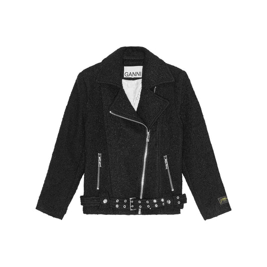 Ganni Textured Boucle Wool Jacket