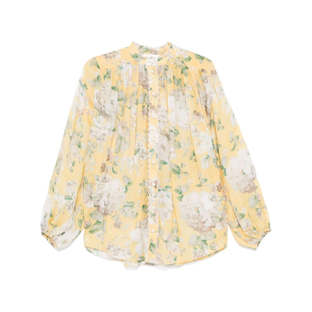 Zimmermann Acacia Scalloped Shirt Shirts